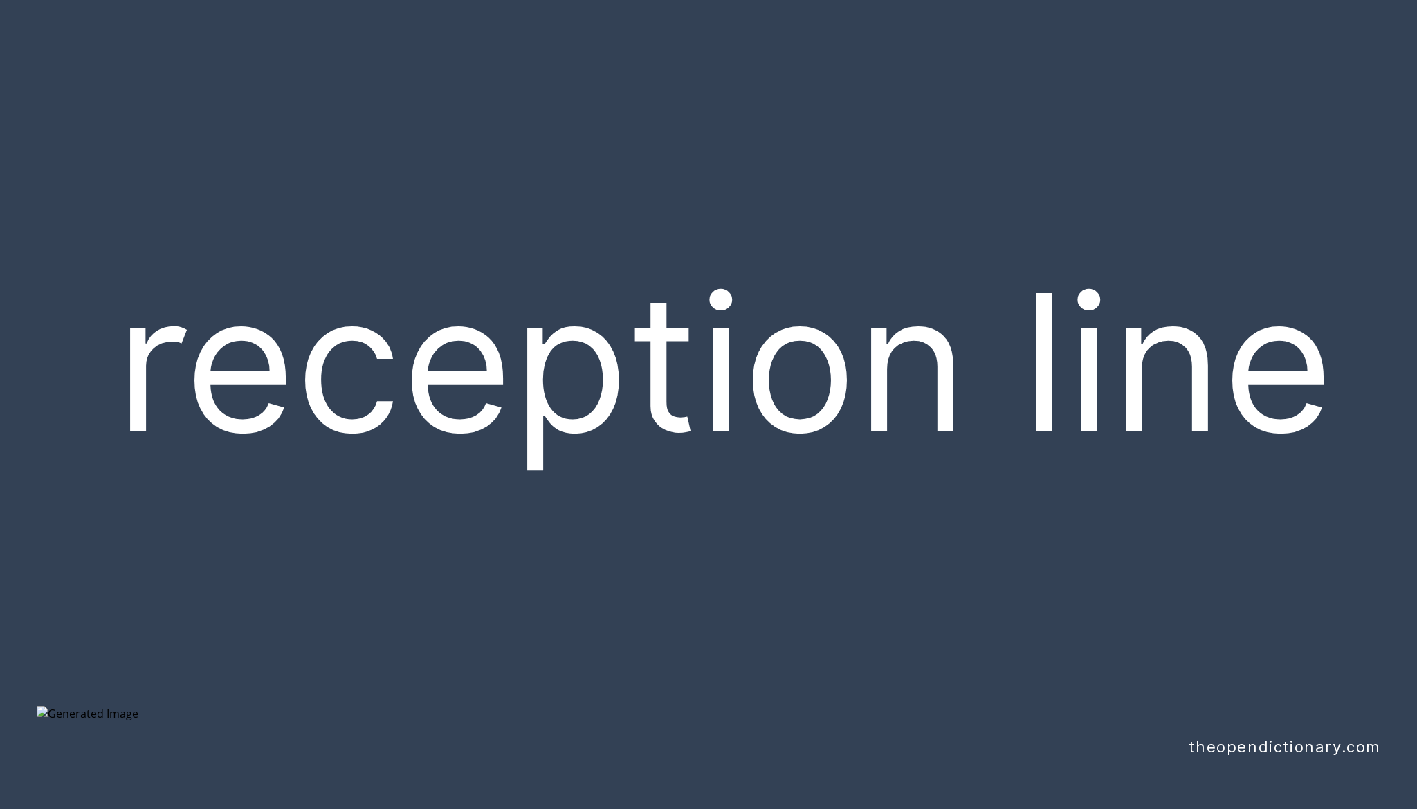 What Is Welcome Reception Meaning